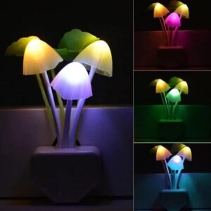 (NW000146) Mushroom Night Light Dusk To Dawn Sensor LED Night Lights Flower Lamp Bedroom Babyroom Lamps For Kids Gifts