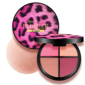 Kaxier New Four Color Blusher dyeing plates for professional pink console Makeup