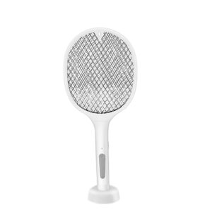 Mosquito Racket Electric Fly Swatter Powerful USB Rechargeable Grid 3-Layer Mesh Home Fly Killer Lamp (Random Color)