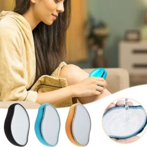 (NW000223) Crystal Hair Eraser - Magic Crystal Hair Remover, Painless Hair Removal with Epilator Mini Hair Remover for Men and Women Leg Arm Back Soft Smooth Silky Skin(Random color)