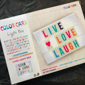 (NW00016) Color Card Light Box / Multicolor LED Light Box Letters Magic Board