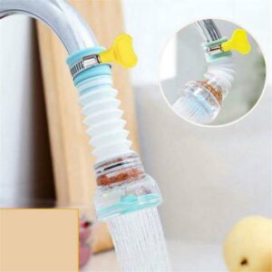 Kitchen Shower Splash Fan Faucet With Clip Water-saving Filter tap nozzle extended  Each ( Random Color )