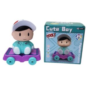 Cute Boy Slide with Light | Cute Boy Toy | Best Quality Toy For KIds - Random Color 