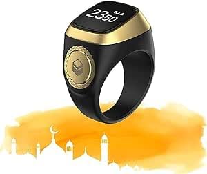 Muslim Smart Ring Islamic Gifts Electronic Tally Zikr Counter Digital Tasbeeh Ring Qibla Zikr Ring - Smart Tasbih Zikr Ring, Muslim Prayer, Prayer timing reminder - Random Color