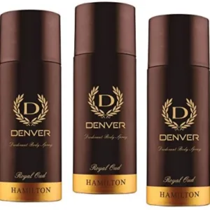 Denver ROyal Oud Hamilton body spray Full long lasting for  Men (200 ml) Made in india