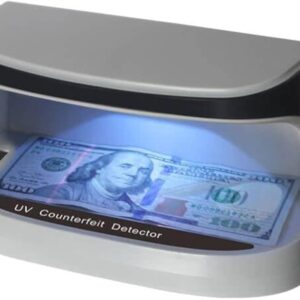 Portable Handy Small UV Counterfeit Detector Bank Note Detector Money Checker with Battery | Note Checker | Fake Note Detector 