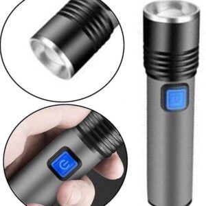 K31 USB Rechargeable LED Flash Light Flashlight