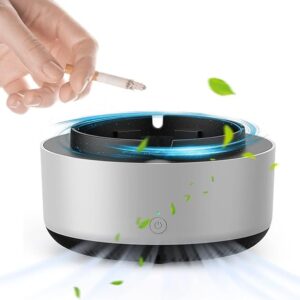 (NW000422) 2-in-1 Air Purifier Quiet Ashtray, Ashtray Multifunction Electronic Smokeless Car Ashtray (random Colors) (box Packing)