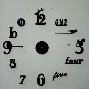 Decorative 3D Clock / DIY Clock Creative 3D Wooden wall clock for Home Decor