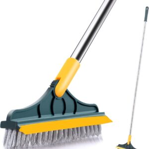 2 in 1 Floor Cleaning Brush Bathroom Tile Windows Floor Cleaning Brush with 120° Rotatable Head - Multipurpose Bathroom Floor Cleaning Brush - Floor Brush Scrubber
