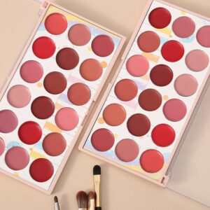 Moccallure Professional 18-Colors Lipstick Kit – Long-Lasting, Hydrating & Compact | Unisex Makeup Set