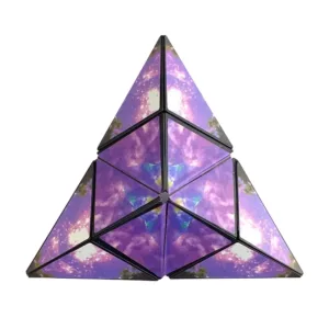 1pc 3D Magic Cube Geometric Space Three-dimensional Decompressing Toy - Shashibo Cube | Cube For Kids | Toys For Babies - Random Color