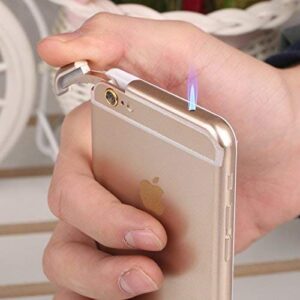 Refillable Fancy Iphone Lighter | Best Quality Iphone Lighter Fancy Lighter ( Golden Color )