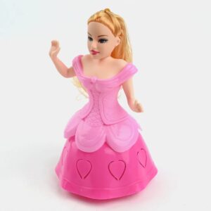 Magical Twirling Light-Up Dancing Princess Doll Toy with Music, Rotating Dress & LED Lights – Enchanting Ballerina Fairy Doll for Girls Aged 3+, Perfect Birthday Gift & Holiday Surprise - Random Color
