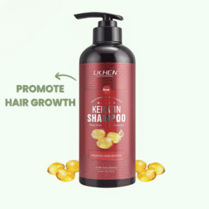 Lichen Keratin Enriched Shampoo 500ML - Sulfate and Paraben Free - Anti Frizz Treatment for Women and Men – Professional Salon Grade Repair Formula with Silk Protein for Dry, Frizzy Damaged and Color Treated Hair - Without Box