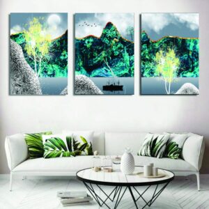 Set of 3 Wall Art Wooden Phototile Frames for Wall Decor