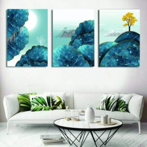 Set of 3 Wall Art Wooden Phototile Frames for Wall Decor