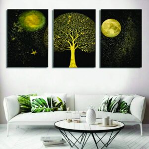 Set of 3 Wall Art Wooden Phototile Frames for Wall Decor