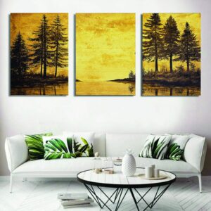 Set of 3 Wall Art Wooden Phototile Frames for Wall Decor
