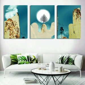 Set of 3 Wall Art Wooden Phototile Frames for Wall Decor