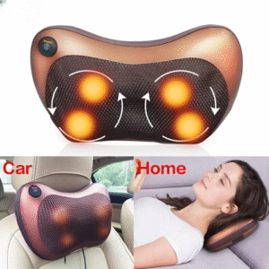(NW000426) Car Head Massage Pillow Relax Vibrator Electric Shoulder Back Heating Kneading Infrared therapy shiatsu Neck Massager