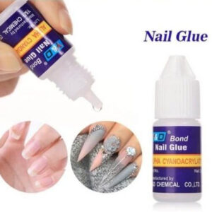 Pack of 5 – Strong Nail Glue for Nail Art, Decorations & Artificial Nails – Quick-Drying Adhesive for Press-Ons, Nail Tips, Rhinestones & DIY Manicure