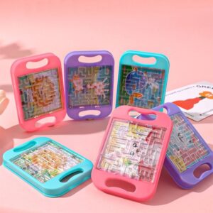 Cartoon Animal Handheld Balance Ball Maze Board Toys for Kids Birthday Party Favors Christmas Gift Goodie Bag Pinata Filler - Random Color