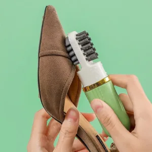 Multifunction Travel Portable Liquid Spray, 2-Sided Rubber Polish Eraser with Soft Bristle Brush (Random color)