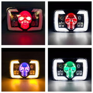 Skull Style Headlight with indicators Beam For Bike | Upgraded Model Original Fitting For Honda CD70 / CG125