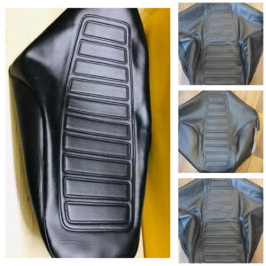 Motor Bike Comfortable Seat Cover Black For CG 125 Bike | Best Quality Seat Cover For CG-125 Motorcycle ( Random Design )