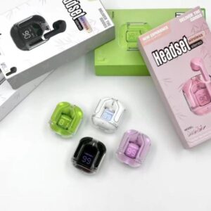 Air31 Earbuds Wireless Crystal Transparent body - with silicone pouch ( random color )