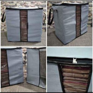 Grey Organizer Bag / Multipurpose Large Capacity Storage Bag & Organizer for Clothes & Blanket