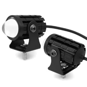 (1pcs) New Mini Driving Fog Light for All Motorcycle, Cars, Jeep  Dual Function White-Yellow Lens Projectors Auxiliary Light 20w