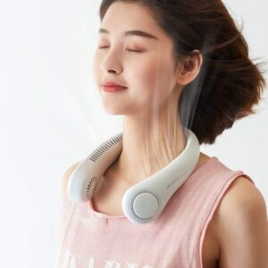 Portable Neck fan air Cooler & Purifier... Adjustable 3 speed and Rechargeable (random color )