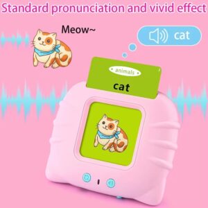 Talking flash cards Preschool learning toys Early Educational Toys English Learn to talk Learn words Learn English Learn(random color )