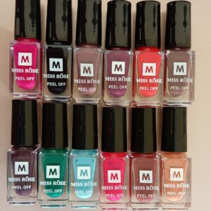 Miss Rose Peel Off Nail Polish – Easy to Apply, Long-Lasting | Best Nail Polish For Girls | Nail Paint | Nail Paint For Girls ( Random Color )