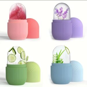 Reusable Facial Ice Roller for Face | Enhance Skin Glow Shrink &Tighten Pores (random color)