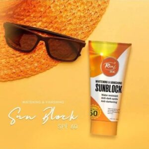 Rivaj UK Sun Block Spf 60 Original Rivaj UK Whitening & Vanishing Sun Block SPF / PA+++ 60 (150 ML)