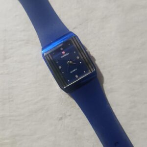 (Blue) mefada QUARTZ luxary watche For men & Women   (without box )