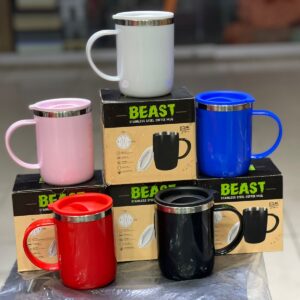 Stainless Steel Hot Cold Coffee Mug With Air Tight Lid (random color)