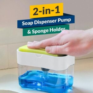 Soap Pump Dispenser Sponge Holder Kitchen Sink Soap Dispenser