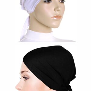 pack of 2 inner hijab cap Muslim Inner Hijab Cap / Muslim Women Plain Hat Islamic Inner Caps Head wear Under scarf Hijab