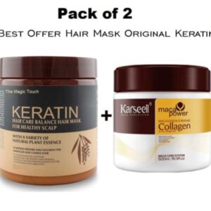 (Pack of 2) Keratin & Collagen Hair Mask Deal