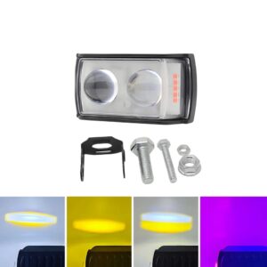 2 Lens Dolphin Projector LED Light for bikers and Cars (1 pc)