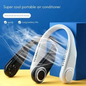 SurroundFan New Portable Bladeless Neck Fan – Foldable, Hands-Free Cooling for Travel & Sports ( Random Color )
