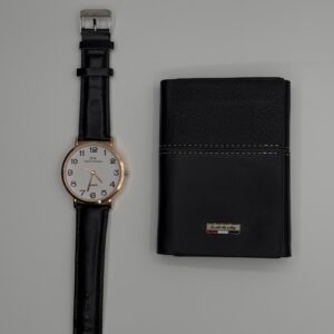 Amazing Quality Amazing Quality Leather Wallet + Free Watch Gift Premium Watch and Durable Wallet Designed To Protect Your Assets