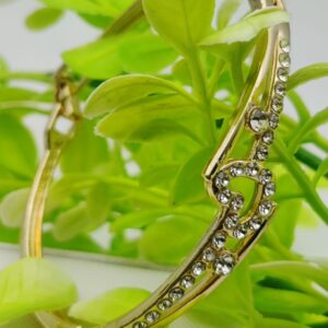 Adjustable Crystal Leaf Bracelet - Imported Golden Bracelets -| Best Quality Artificial Bracelet For Girls & Women | Bracelet For Every Occasion | Elegant Design