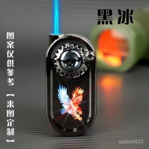 1 Piece Refillable Fancy Spinner Light Lighter | Best Quality Light Lighter | Lighter For Cigarette | Spinner Lighter Metal body (random color)