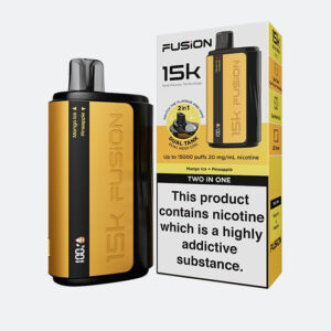 Fusion 2 IN 1 Original Disposable Dual Flavor Vape 15000 Puffs 20mg | Rechargeable | Premium Display With Sleek Design