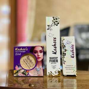 3 in 1 Kashee's Deal, Foundation, Compact Powder, & Fixer (random shades)